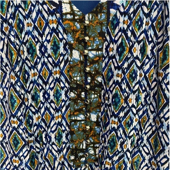 Rabbit Rabbit Rabbit Dress Size 6 Sleeveless Bohemian Pleated
Golf Beaded Button - Picture 9 of 14